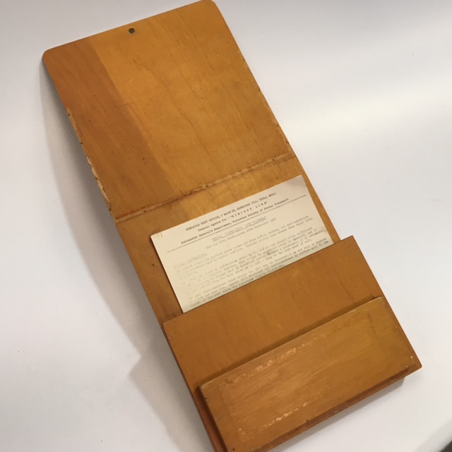 DOCUMENT HOLDER, Timber Wall Mount